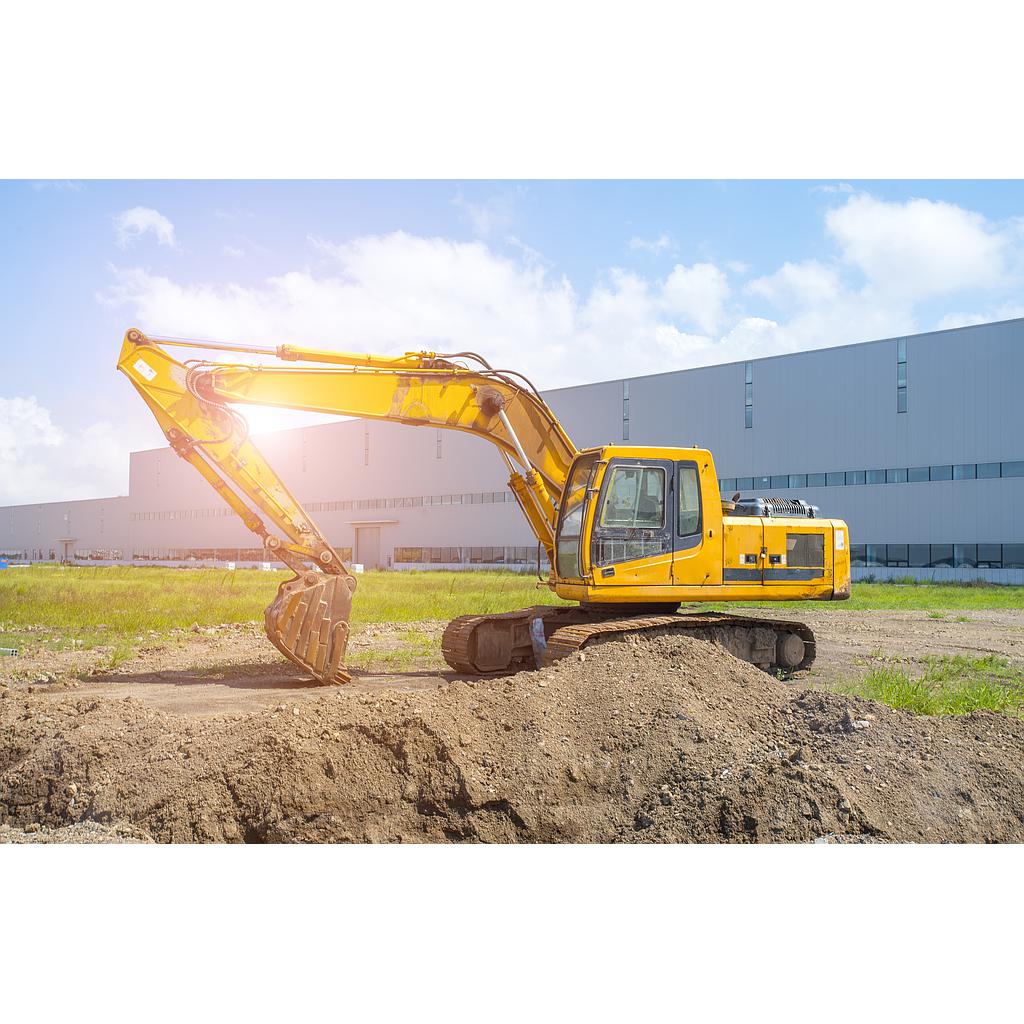Klaster Pengoperasian Alat Berat Hydraulic Excavator Memuat Material